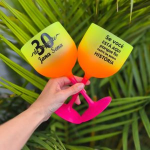 Taça Gin Degradê Bicolor Personalizada