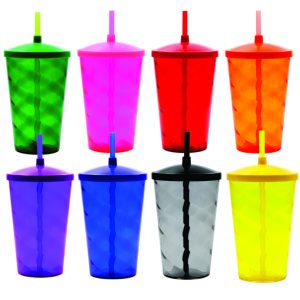Copo Twister 700ml com Tampa e Canudo