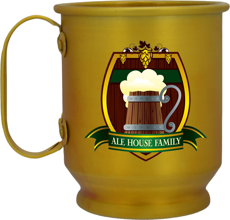 510ml dourada fosca