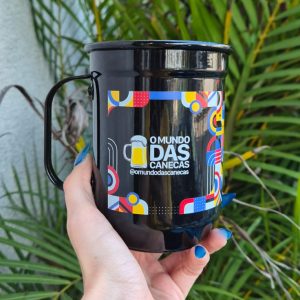 Caneca de Alumínio Colorido de 600 ml