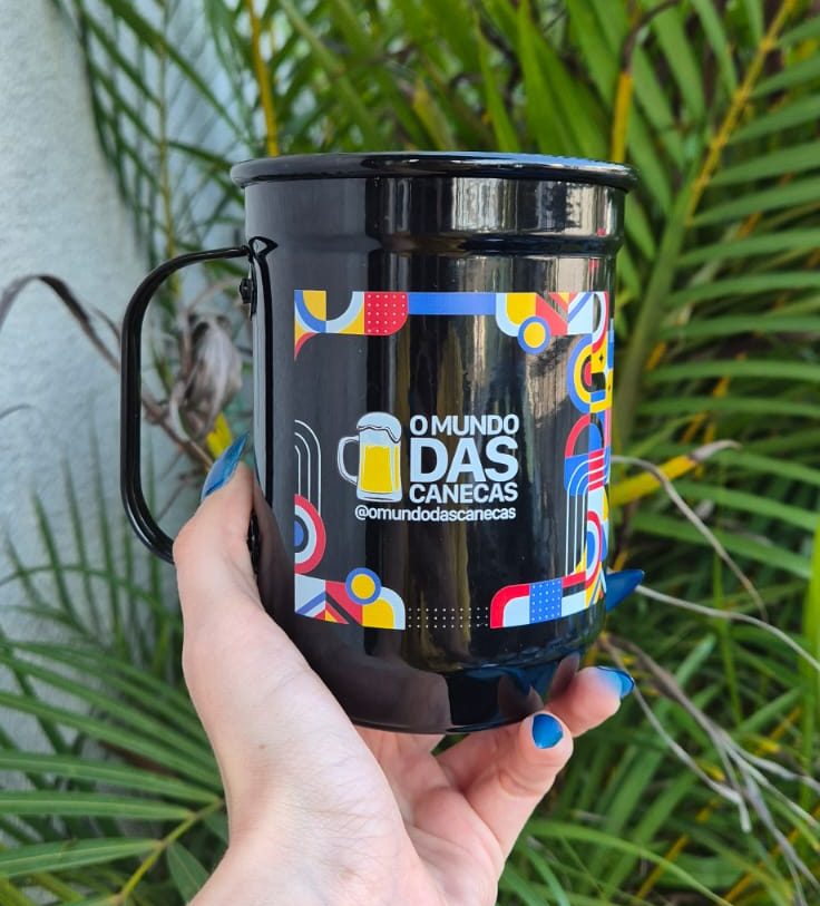 Caneca de Alumínio Colorido de 600 ml - Imagem 1