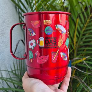 Caneca Alumínio Colorido 850 ml